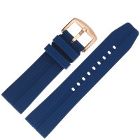 Pasek do zegarka  Vostok Europe  Pasek Expedition - Silikon (B645) niebieski różowa kl.