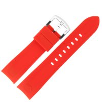 Pasek do zegarka  Vostok Europe  Pasek Rocket N1 - Silikon 225 (5295) czerwony z błyszczącą kl.